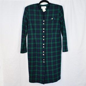 Miss Dorby Petites Vintage Plaid Tartan Dress